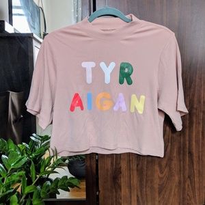 Eggie Try Again Cropped Ribbed T